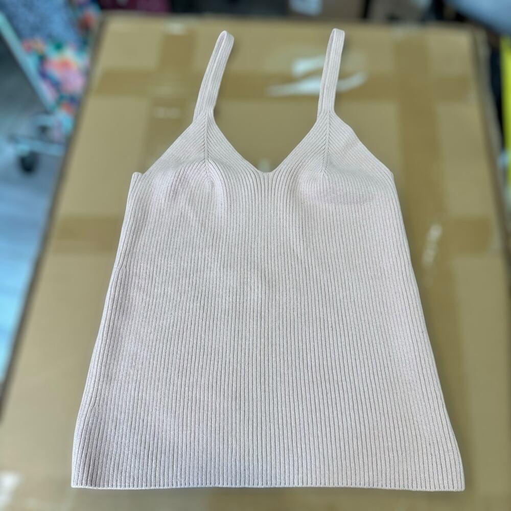 NWT Mara Hoffman‎ Emilia Tank Organic Cotton Minimalist Knit Ribbed Tank Top XL